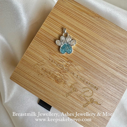 ASHES PAW PRINT PENDANT