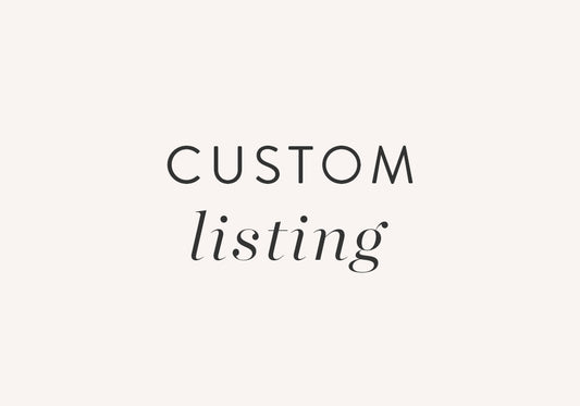 Custom listing for Audrey