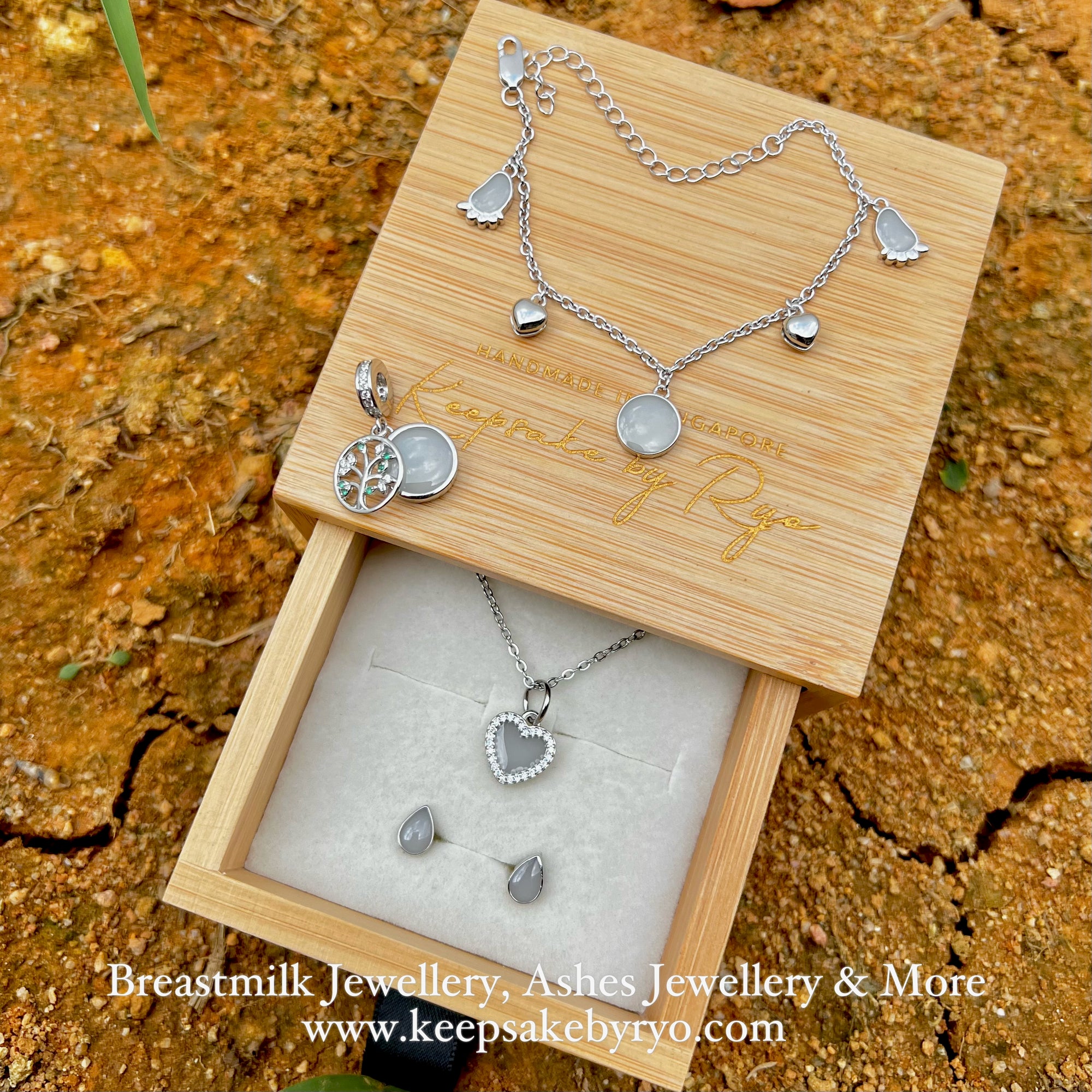 BREASTMILK/ ASHES JEWELLERY WORKSHOP: 4 TOUCHES OF LOVE SILVER PACKAGE