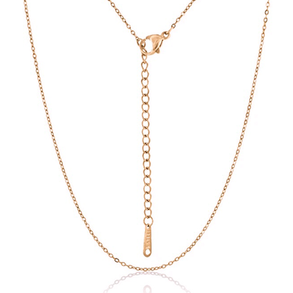 18K Rose Gold Plated Surgical Steel Necklace