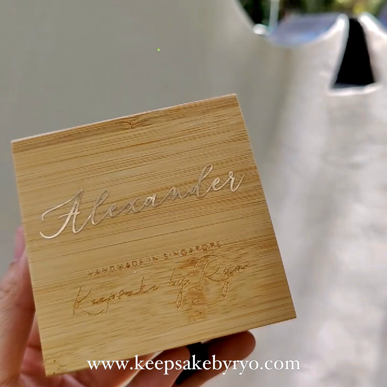 BAMBOO BOX NAME PRINTING