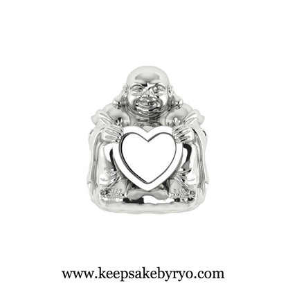 ASHES LAUGHING BUDDHA WITH HEART CHARM