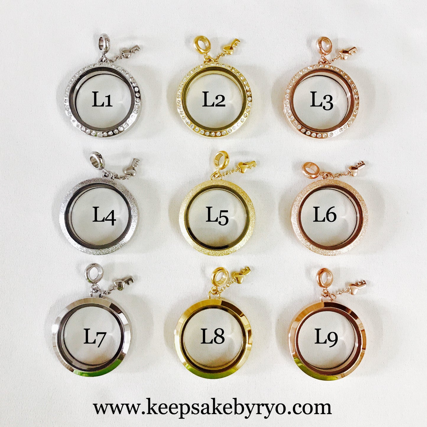 BIRTHSTONE SERIES GLASS LOCKETS