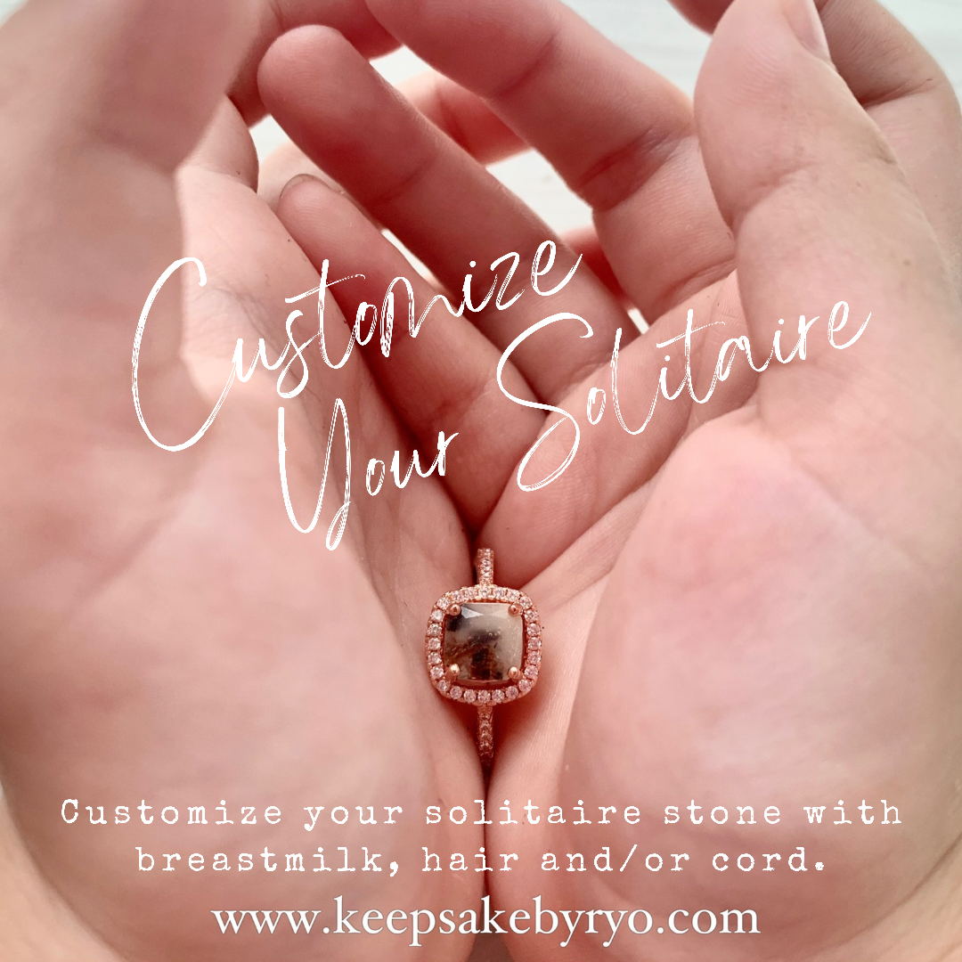 SOLITAIRE: SERENOH PERANAKAN RING WITH BREASTMILK STONE