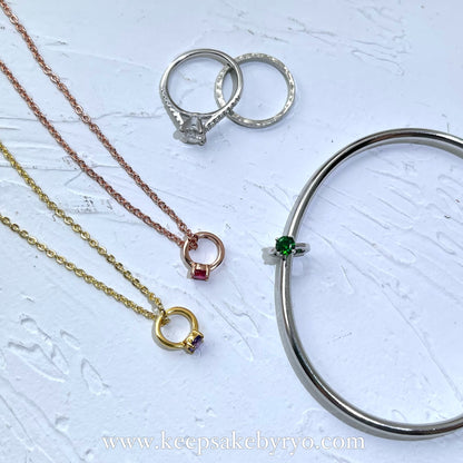 KEEPLETS COLLECTION: BABY MILESTONE MINI RING (CHARM OR PENDANT)