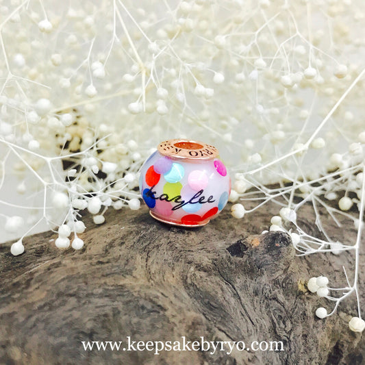 RAINBOW CONFETTI EUROPEAN CHARM