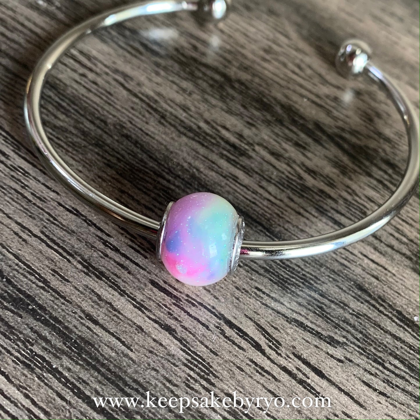 PSYCHEDELIC MERMAID GLOW IN THE DARK BREASTMILK EUROPEAN CHARM